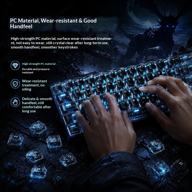 Прозрачные клавиши с подсветко – обзор и цена Gaming Accessories White
