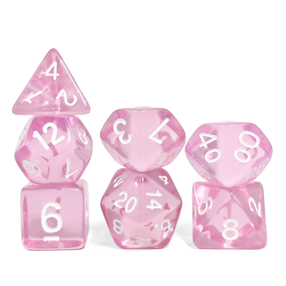 Прозрачные розовые многогранны – обзор и цена Gaming Set Accessories